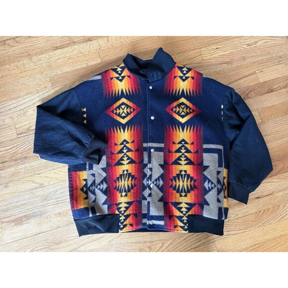PENDLETON Beaver State High Grade Western Wear Wool Aztec  Jacket 2XL - Picture 4 of 11